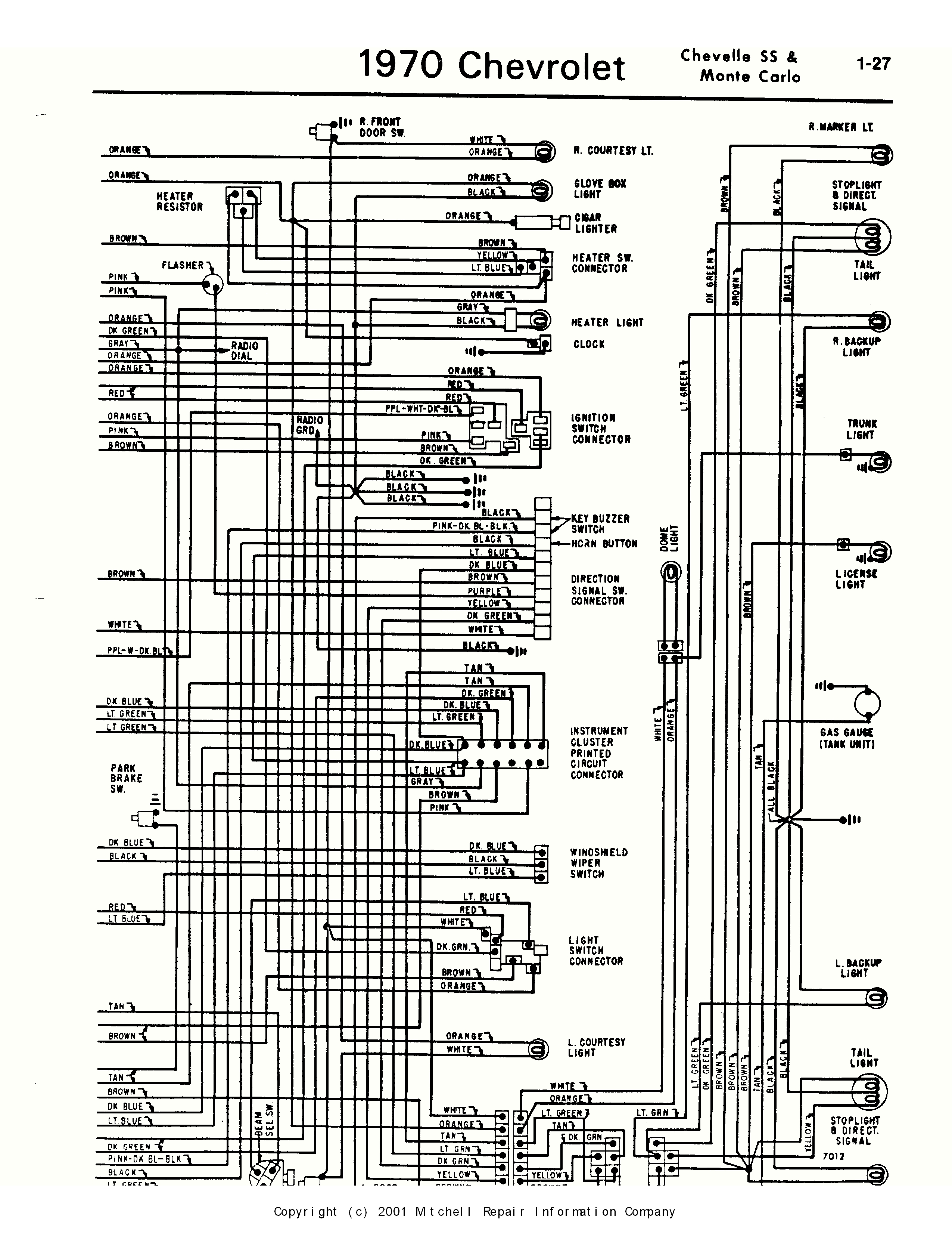 1972 Chevy El Camino Wiring Diagram Schematic Wiring Diagrams Database